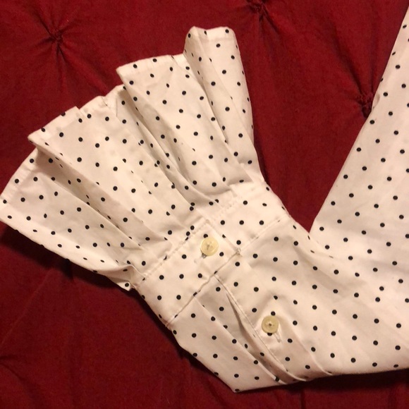 Banana Republic polka dot button down shirt - Picture 2 of 4
